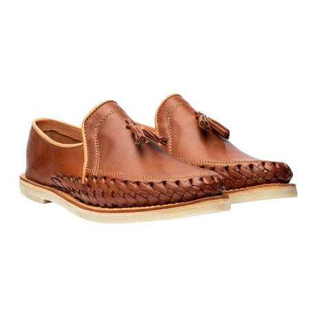 Huarache Porfirio color cafe con motita | PM001-P