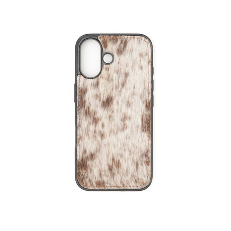 Funda para IPhone en piel de vaca con combinaciones blanco y negro | CSG01