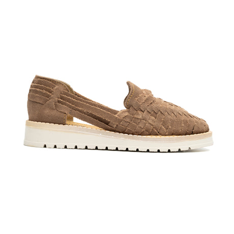 Huarache Coco para dama hecho en piel color capuchino | GL301