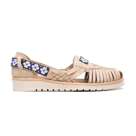 Huarache Maria dama hecho piel nobuck arena | GL309