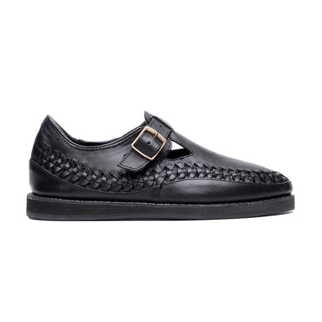 Huarache Benito en piel napa negro | GL700