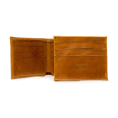 Cartera hecha en piel color cafe | BT004