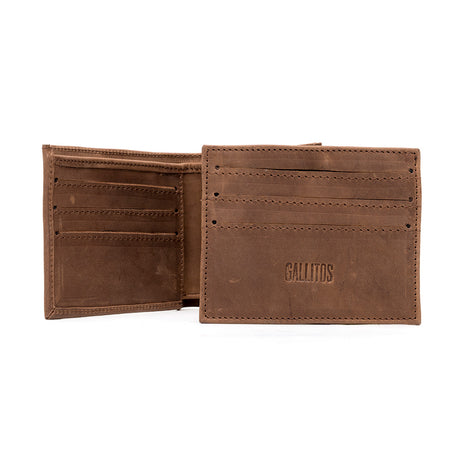 Cartera hecha en piel color chedron | BT005