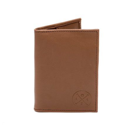Tarjetero hecho en piel color chocolate | BT002