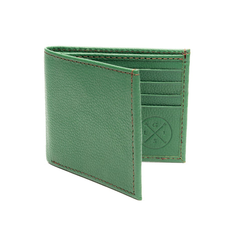 Cartera hecha en piel color verde esmeralda | BT023