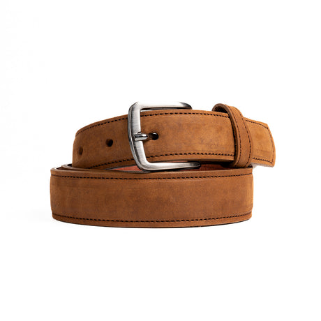 Cinturon miel nobuck en piel | CT003