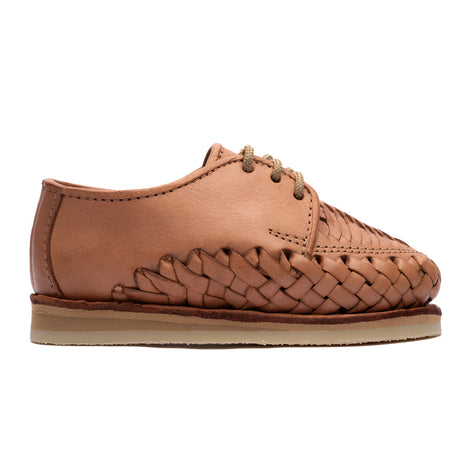 Huarache de niño hecho en piel color camel | KD100