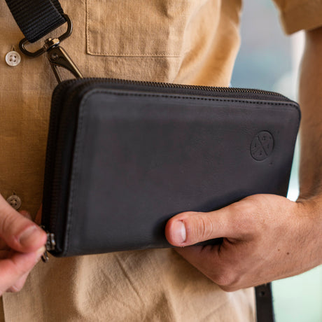Cartera premium color negro | CP002
