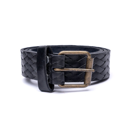 Cinturon hecho de cuero color negro | GC003