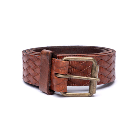 Cinturon hecho de cuero color cafe | GC009
