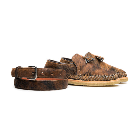Gallopack Pelo de Vaca | Calzado unisex complementado con cinturón