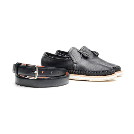 Gallopack Negro | Calzado unisex complementado con cinturón