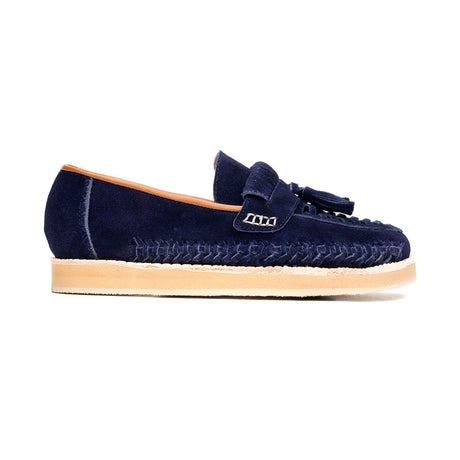 Huarache Catrin en gamuza azul | MD012