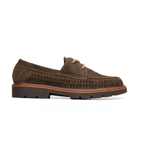 Huarache Mérida agujetas en piel gamuza | MD023