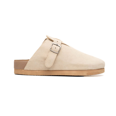 Sueco unisex MILPA en piel gamuza color arena | MP005