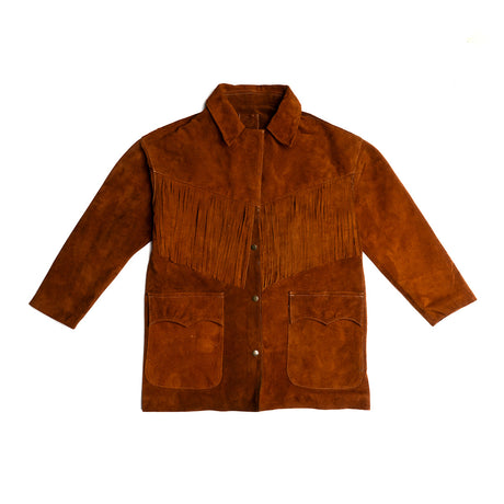Chaqueta de dama joni con flecos color chedron | SC012