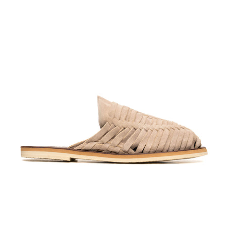 Huarache Mazunte mule gamuza arena | SD012