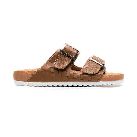Sandalia Maya en piel premium color arenal | SH003