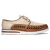 Huarache Tulum de yute y piel en color cafe | GL600