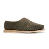 Huarache Vicente de caballero hecho en piel nobuck color verde | GL107