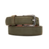Cinturon verde nobuck en piel | CT001