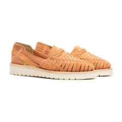 Alternative view of Huarache Coco para dama hecho en piel gamuza color salmón | GL303