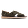 Huarache hecho en piel nobuck color verde olivo | PC002 - LIMITADO