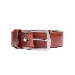 Alternative view of Cinturon chedron en piel | CT005