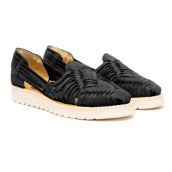 Alternative view of Huarache Coco para dama con tejido de rombos en piel | GL306