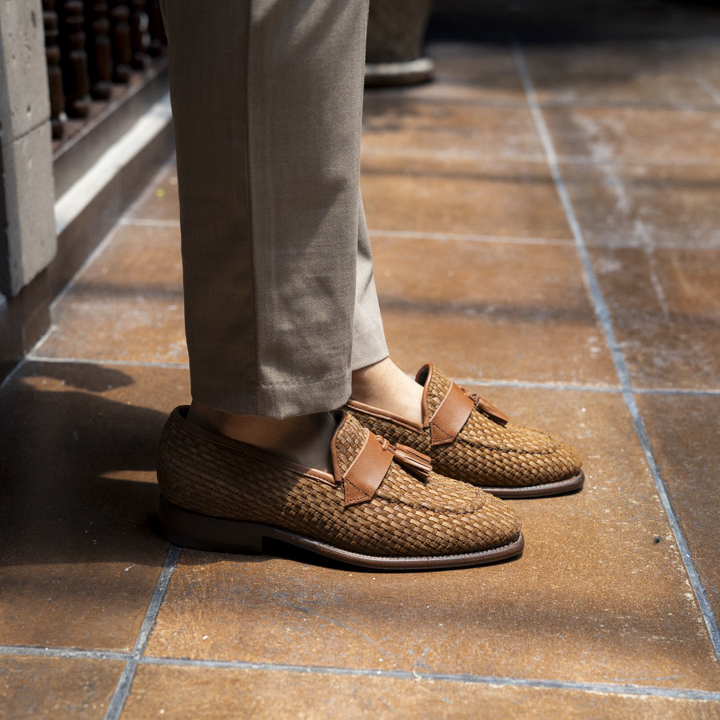 Zapato Loafer en piel tipo petatillo gamuza cafe | AC105 - Imagen 12