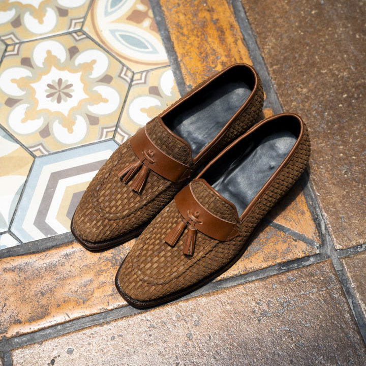 Zapato Loafer en piel tipo petatillo gamuza cafe | AC105 - Imagen 10
