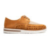 Huarache Tulum en yute y piel en color miel | GL601