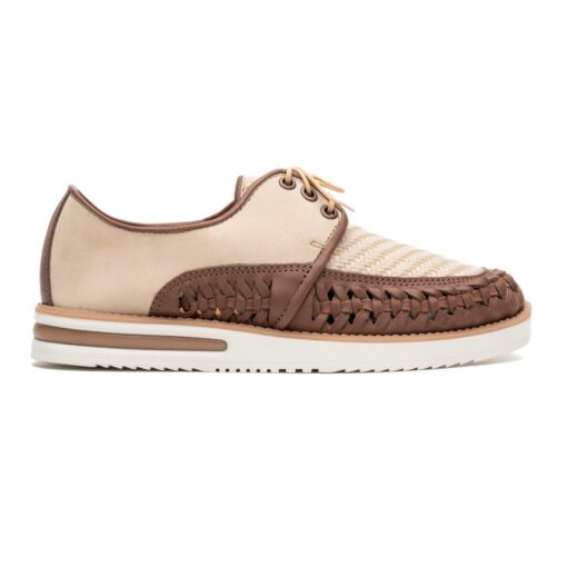 Huarache Tulum en yute y piel en color chocolate | GL602