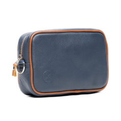 Alternative view of Crossbody Valentin piel azul/miel | GBA05
