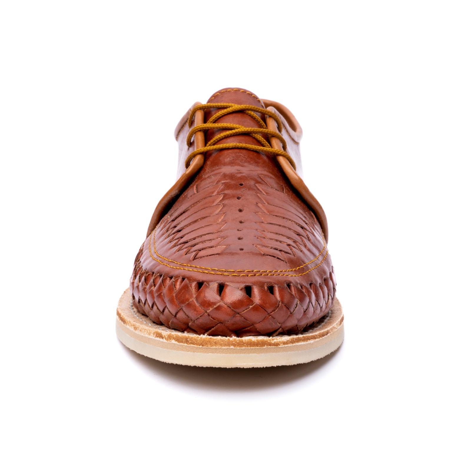 Huarache Vicente unisex hecho en piel color chedron | GL115 - Imagen 4