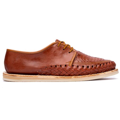 Huarache Vicente unisex hecho en piel color chedron | GL115