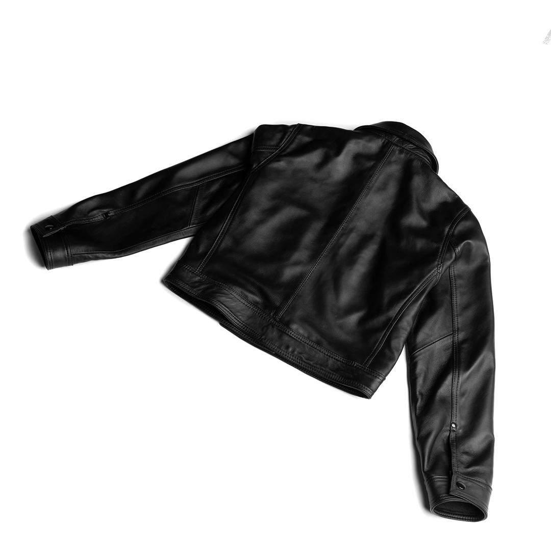 Chaqueta de dama en piel napa color negro | SC011 - Imagen 5