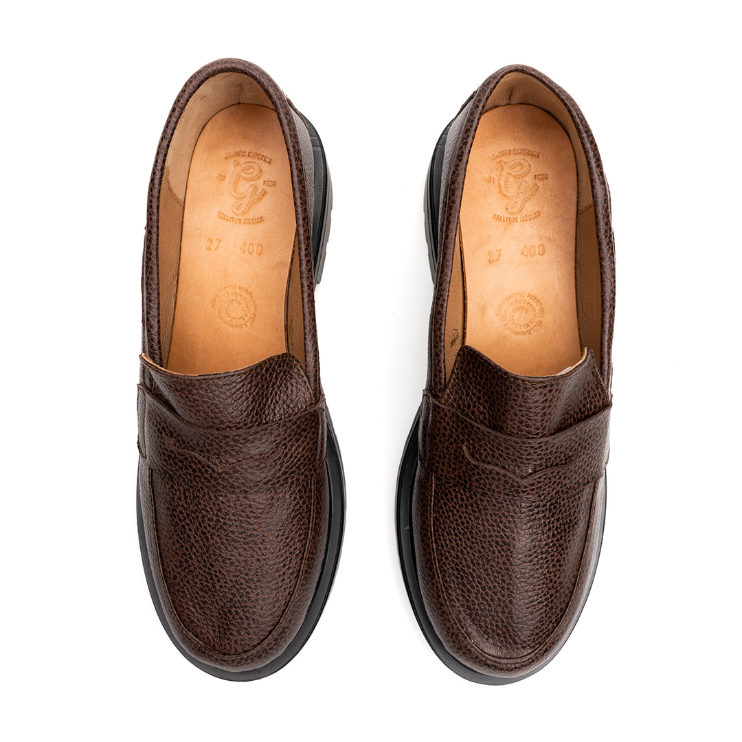 Mocasin driver Merida en piel floter cafe | MD011 - Imagen 5
