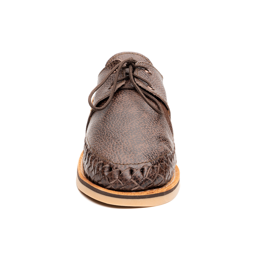 Huarache Allende hecho en piel floter cafe | MR008 - Imagen 4
