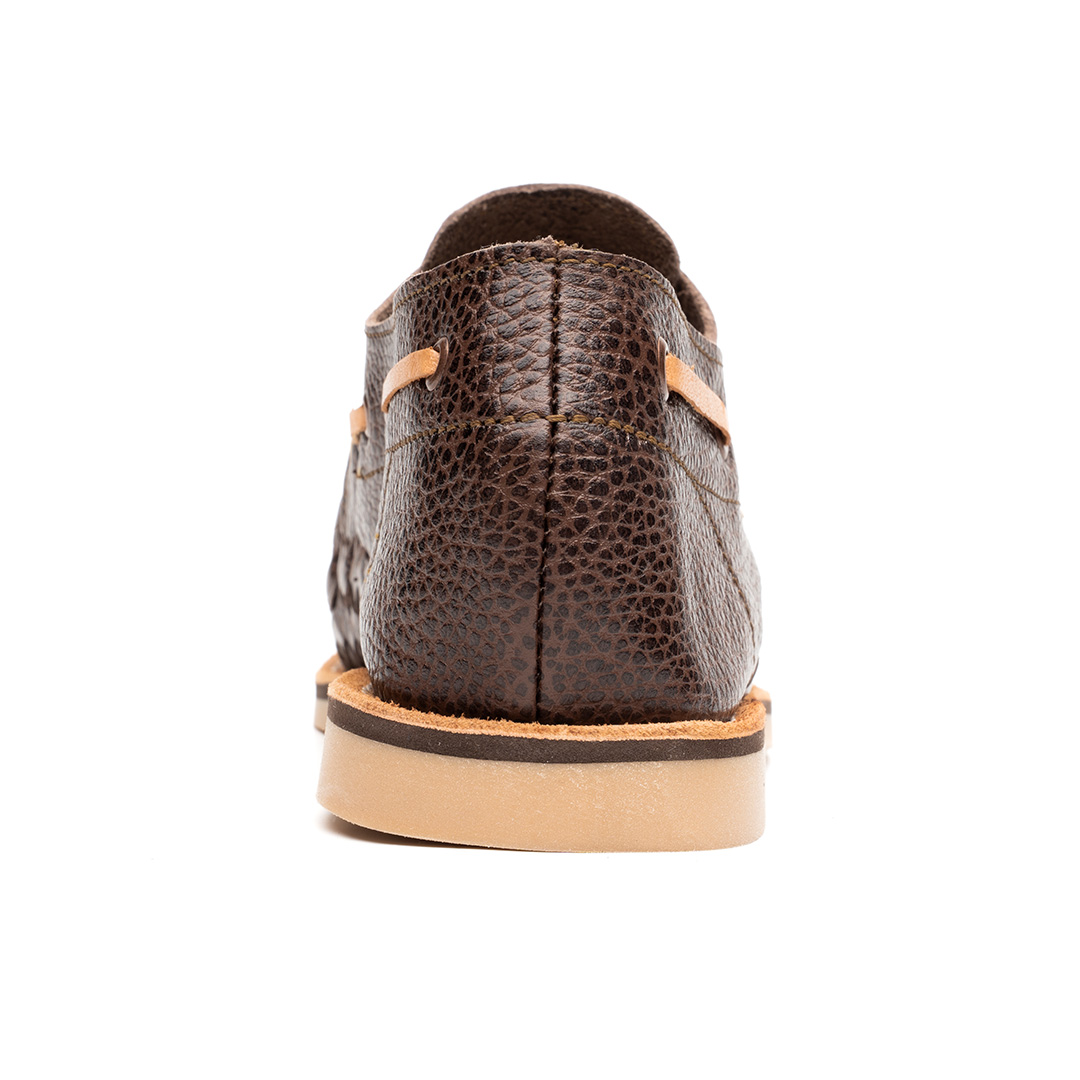 Huarache Allende hecho en piel floter cafe | MR008 - Imagen 6