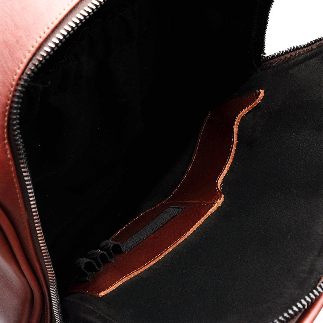 Back Pack Mexicali en piel floter granate | BP100 - Imagen 6