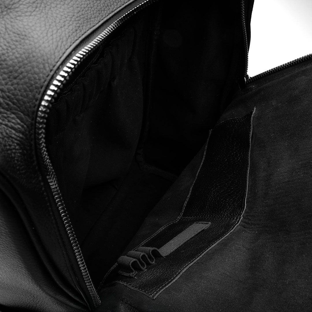 Back Pack Mexicali en piel floter negro | BP101 - Imagen 6