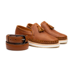 Gallopack Porfirio chedron | Calzado unisex complementado con cinturón