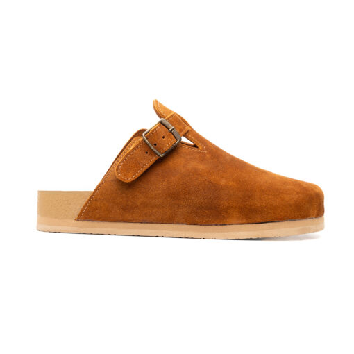 Sueco para caballero MILPA en piel gamuza color chesnut | MP003