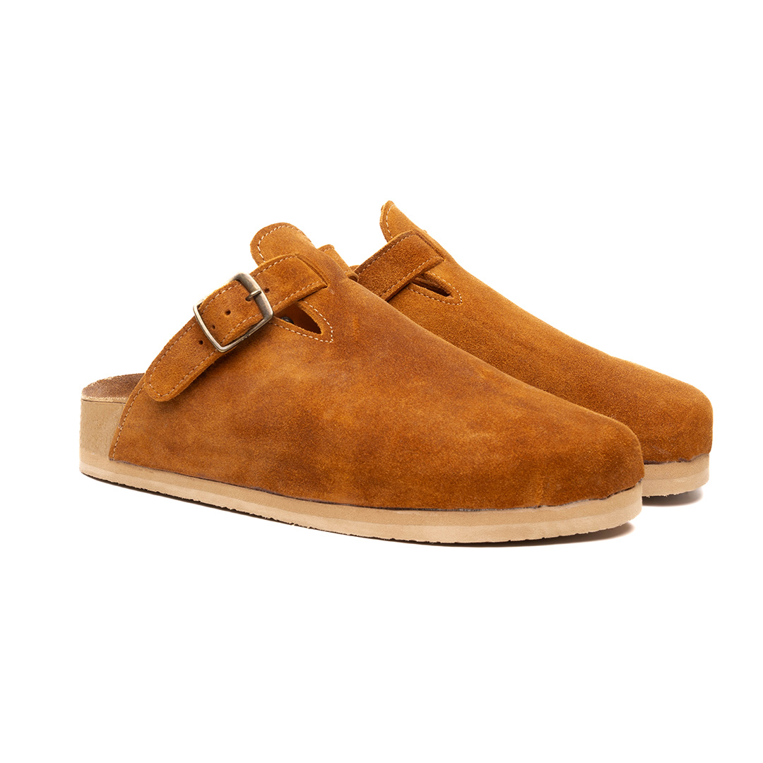Sueco para caballero MILPA en piel gamuza color chesnut | MP003 - Imagen 2