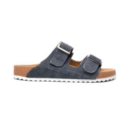 Sandalia Maya en piel gamuza gris | SH022