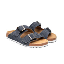Alternative view of Sandalia Maya en piel gamuza gris | SH022