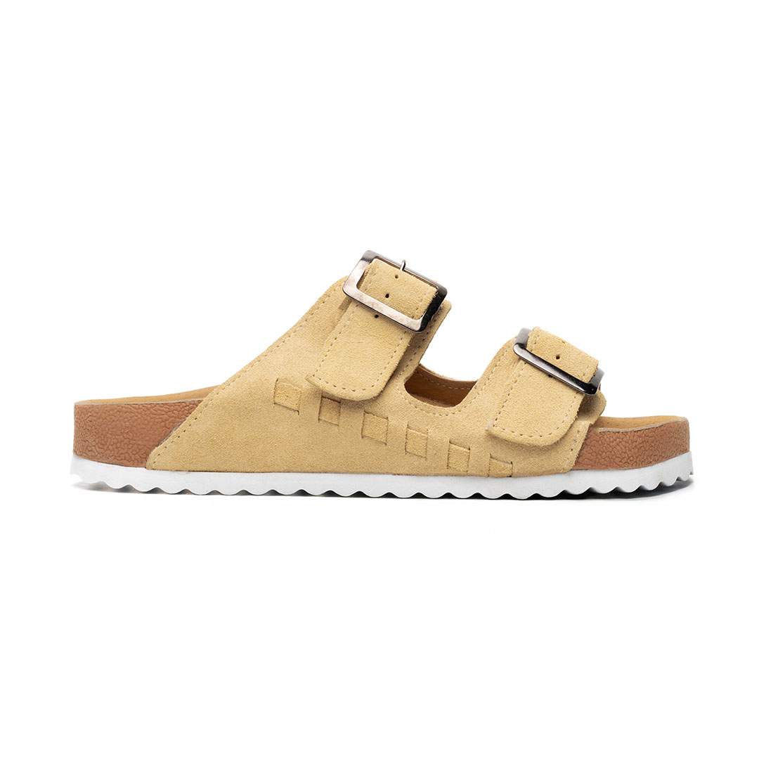 Sandalia Maya en piel gamuza arenal | SH023