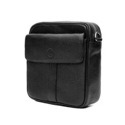Alternative view of Crossbody Natanael en piel floter negra | GB137