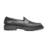 Huarache Mérida en piel napa chinela en pelo color negro | MD016